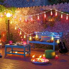 G40 Globe Patio Lights, 96ft LED Bulbs