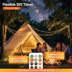 200 LED Christmas Twinkle Lights, 66ft Waterproof for Backyard