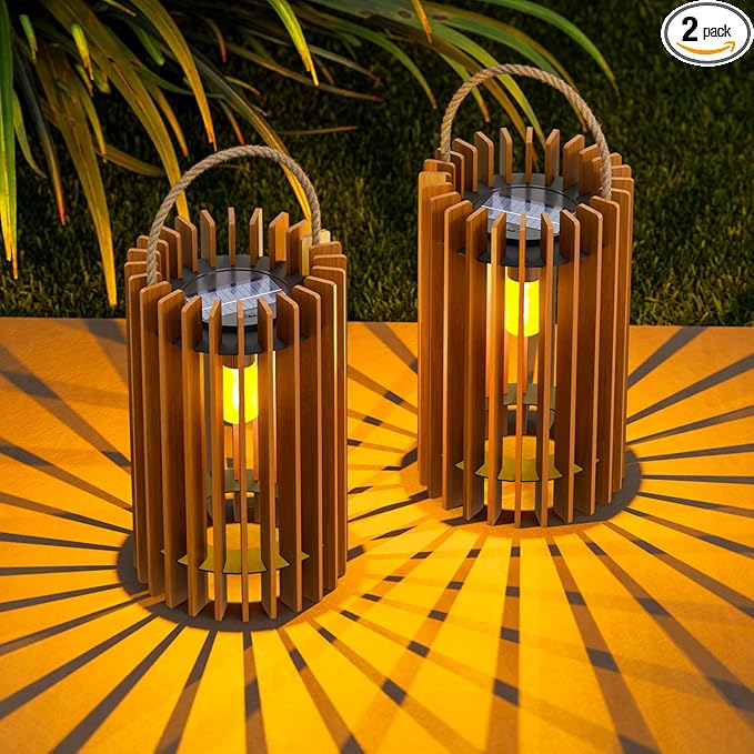 Solar Garden Lanterns, Garden Hanging LED Decor