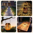 Solar Hummingbird Lanterns, Outdoor Hanging LED Decor