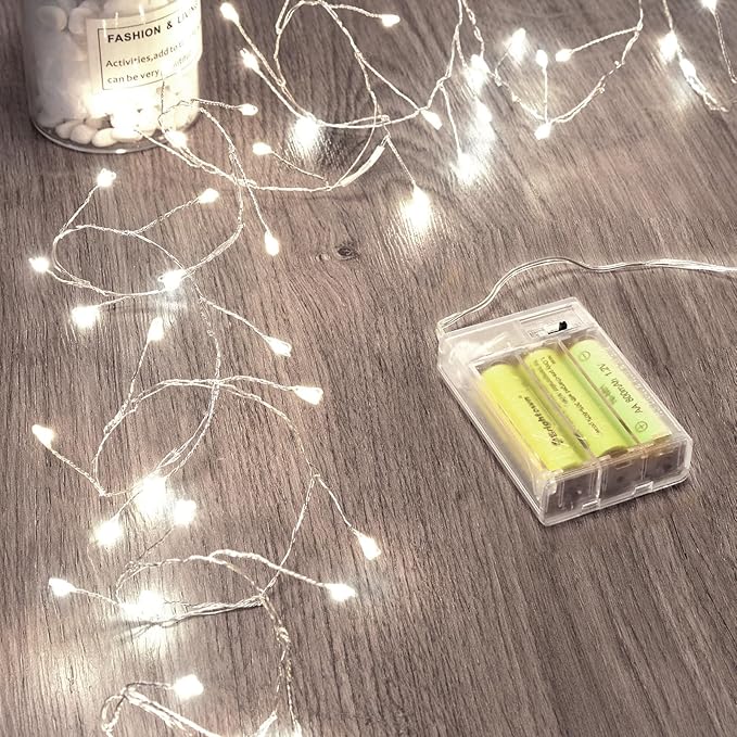 Christmas Fairy Lights, 60 LED Battery Twinkle Lights