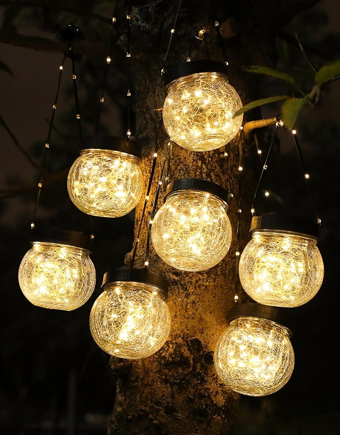 Globe Solar Lanterns, Waterproof LED Garden Lights