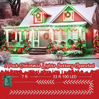 4-Pack Christmas String Lights, 132ft 400 LED Waterproof Twinkle Lights