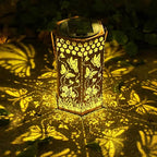 Butterfly Solar Lantern Set, Elegant Patio Lighting