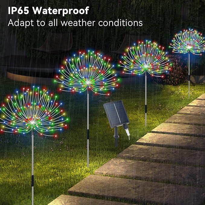 4-Pack Solar Landscape Lights for Yard