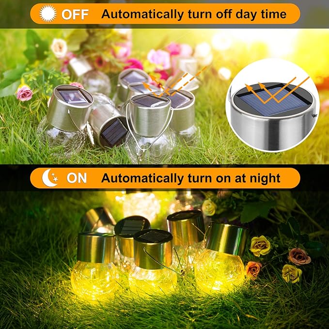 Solar Pathway Lights, Waterproof LED Yard Lights