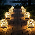 Solar Walkway Path Lights, Waterproof
