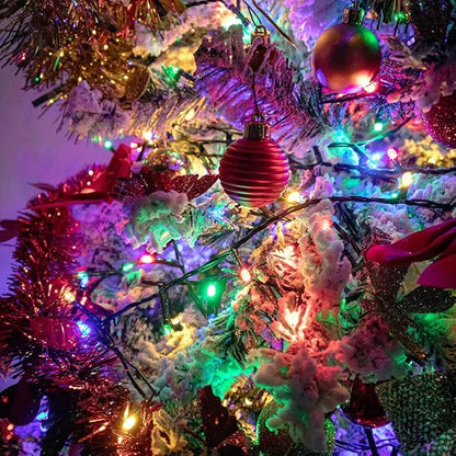 18ft Christmas LED String Lights, Waterproof Timer Lights
