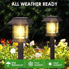 Solar Garden Path Lights 12-Pack, Waterproof