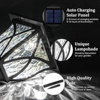 6-Pack Cold White Solar Path Lights, Outdoor Yard LED