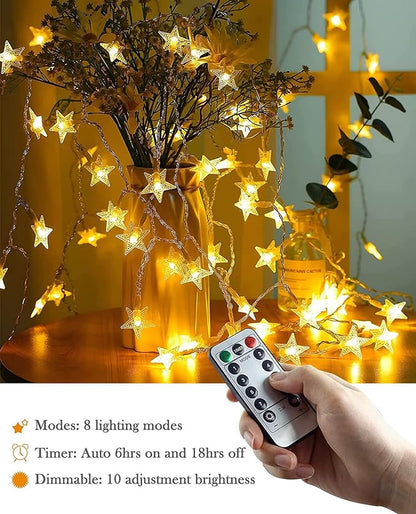32ft Christmas LED String Lights, Waterproof Timer Lights