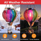 Backyard Solar Hanging Lanterns, Metal Backyard Decor