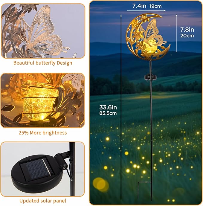Solar Path Lights, Outdoor Walkway LED