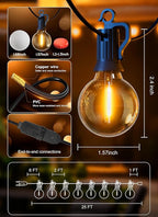 Outdoor String Lights, 25ft Waterproof LED