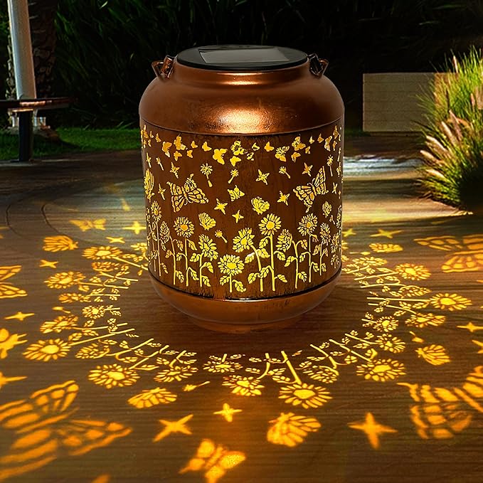 Butterfly Solar Hanging Lanterns, Classic Patio Decor