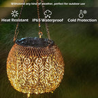 Backyard Solar Lantern Set 2-Pack, Elegant Yard Lighting