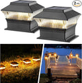 2-Pack Solar Post Cap Lights for Patio, LED