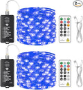 Christmas Fairy Lights 2-Pack, 33ft 100 LED Battery Twinkle Lights