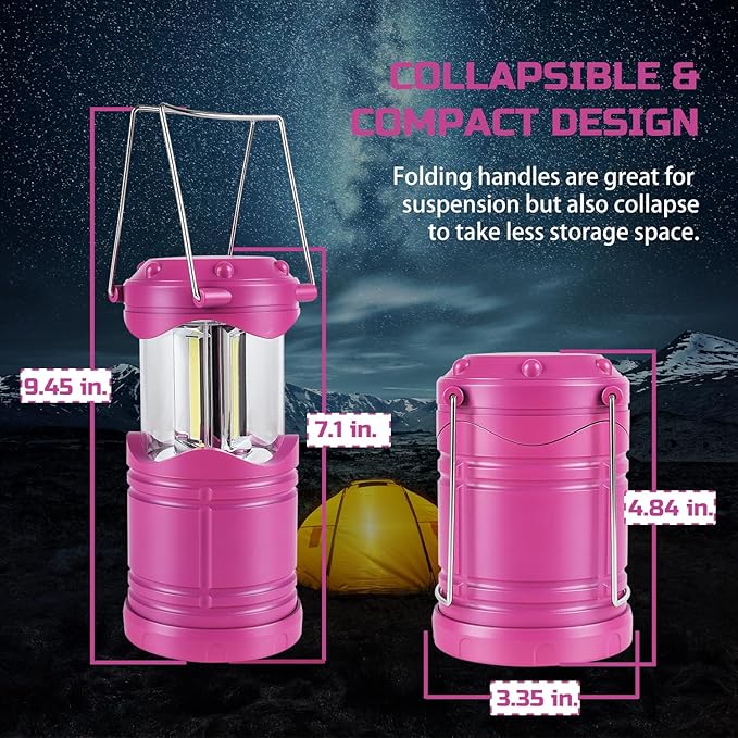 Solar Hanging Lanterns 4-Pack, Yard Hanging LED Decor