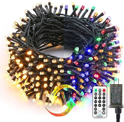 4ft Christmas LED String Lights, Waterproof Timer Lights