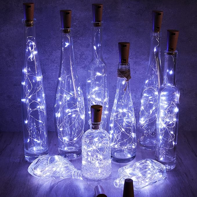 Christmas Backyard String Lights 10-Pack, 20 LED Waterproof