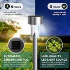 Solar Garden Path Lights 12-Pack, Waterproof
