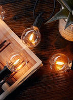 Outdoor String Lights, 30ft Warm White Waterproof LED