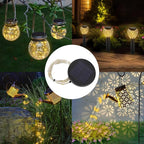 Garden Solar Lantern Set 4-Pack, Metal Porch Lighting
