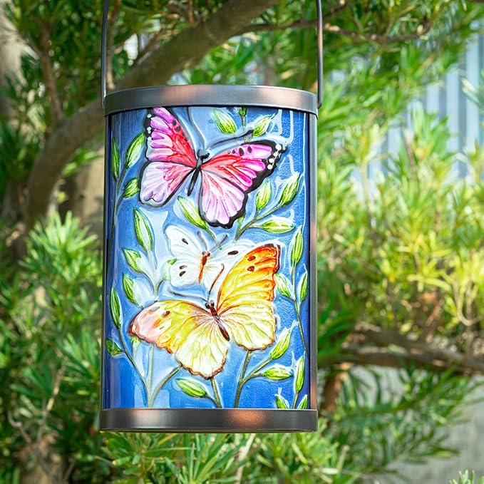 Butterfly Solar Lanterns, Waterproof LED Porch Lights