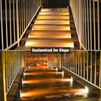 16-Pack Solar Deck Step Lights, Waterproof