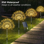 Solar Yard Path Lights 4-Pack, Waterproof
