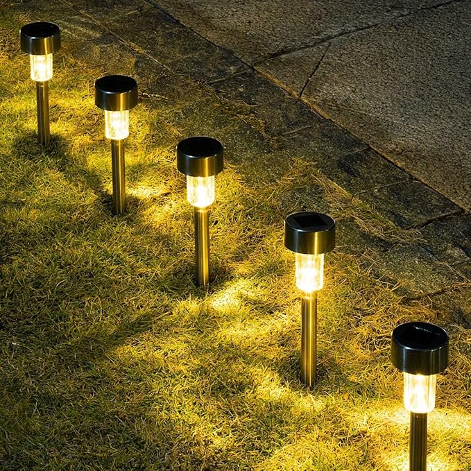16-Pack Solar Landscape Lights for Driveway