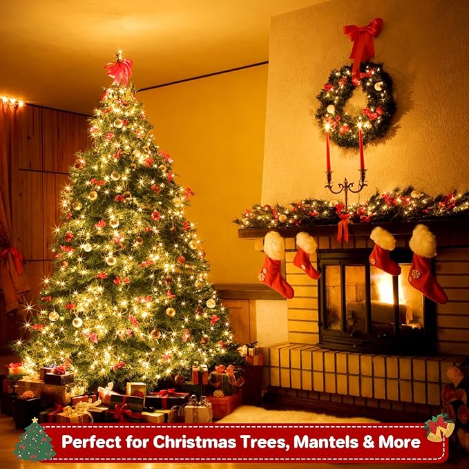 Christmas Fairy Lights, 66ft 200 LED Battery Twinkle Lights