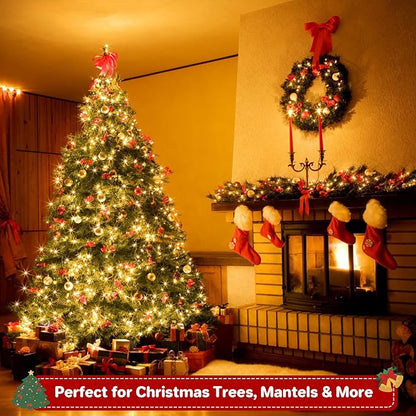 Christmas Fairy Lights, 66ft 200 LED Battery Twinkle Lights