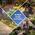 6-Pack Solar Pathway Lights, IP65 Waterproof LED Walkway Lights