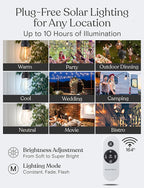 Outdoor String Lights, Waterproof LED