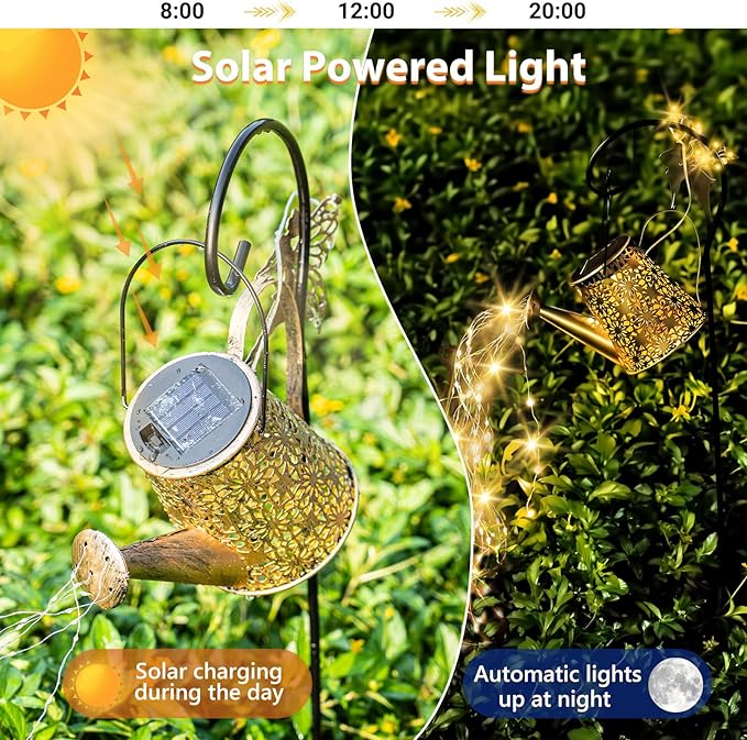 Solar Courtyard Lanterns, Porch Hanging LED Decor