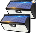 2-Pack Motion Sensor Solar Fence Lights, LED