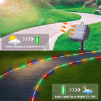 Solar Rope Lights, 66ft LED Porch String