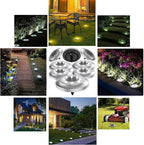 12-Pack Solar Path Lights, Outdoor Yard LED
