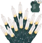 Battery Christmas Lights, 31.4ft Warm White Twinkle