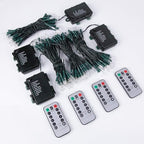 Christmas Backyard String Lights 4-Pack, 50 LED Waterproof