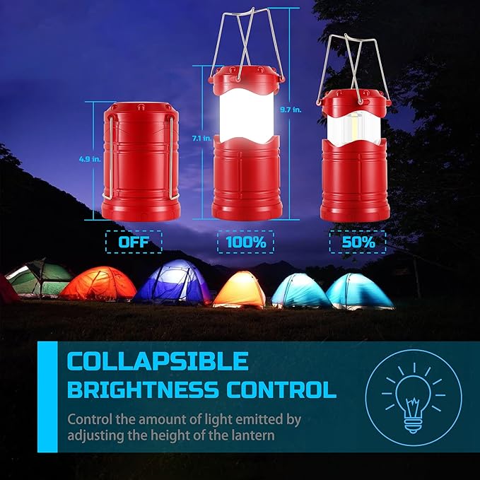 4-Pack Metal Courtyard Solar Lanterns for Patio, Waterproof LED