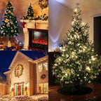 50 LED Christmas Twinkle Lights, 18ft Waterproof for Yard