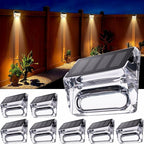 8-Pack Fence Solar Lights, Waterproof LED