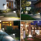 8-Pack 62 LED Solar Landscape Spotlights, 3-Mode Waterproof