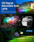 10-Pack Solar Spotlights, Waterproof Yard LED
