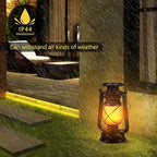 2-Pack Garden Solar Garden Lanterns, Elegant Waterproof LED