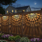 Solar Step Lights 6-Pack, Waterproof Wall