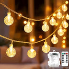 Christmas Fairy Lights, 33ft 80 LED Battery Twinkle Lights